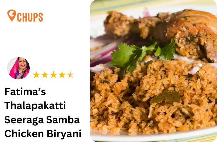 Thalapakatti seeraga samba chicken biryani